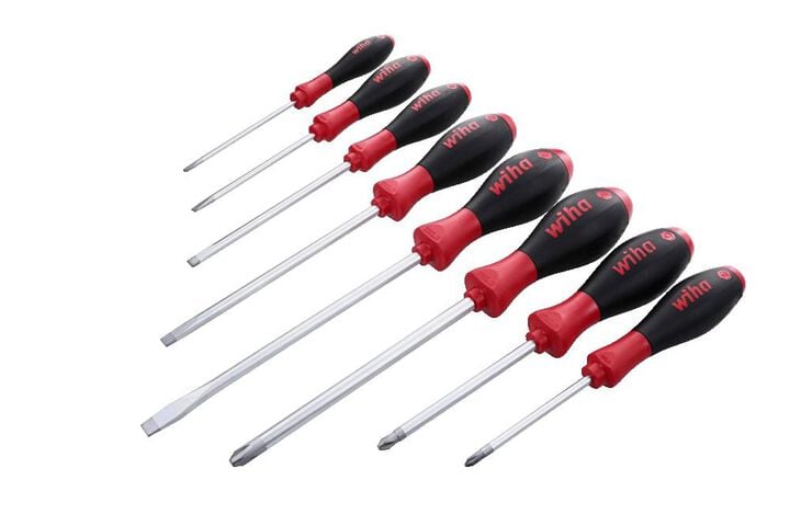 Wiha SoftFinish Slotted & Phillips Screwdriver Set 8 Piece, large image number 0