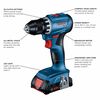 Bosch 18V 2 Tool Combo Kit with Impact Driver GDR18V-1800 Drill/Driver GSR18V-400 with 2 2Ah Batteries, small