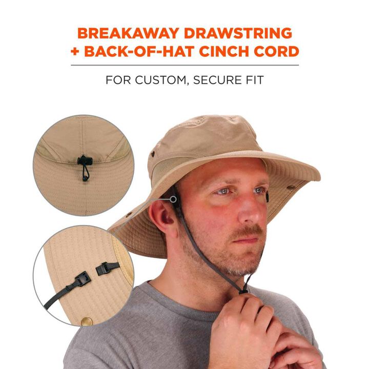 Ergodyne Chill Its 8936 Lightweight Ranger Hat with Mesh Paneling, large image number 5