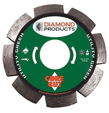 Diamond Products Utility Green Tuck Point Blade 4-1/2 in x .250 in x 7/8 in