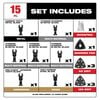Milwaukee OPEN-LOK 15 Piece Multi-Tool Blade Variety Kit with Modular Case, small image number 3