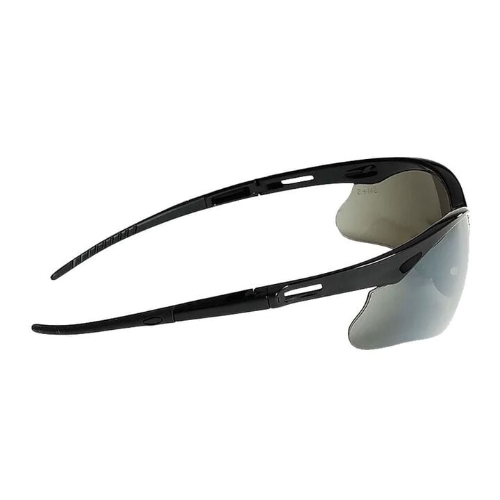 Jackson Safety Lightweight Ultra-Strong SG Safety Glasses with Soft Touch Temples and Flexible Nose Piece Anti-Scratch Coating Smoke Mirror Lens Black Frame 12 Pairs/Case, large image number 4