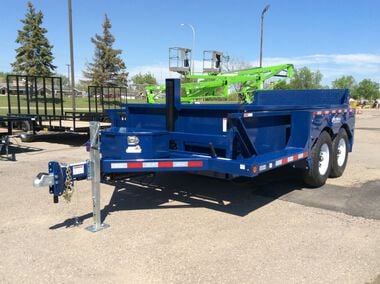 Air-Tow Trailers 12 Ft. 5 Inch Drop Deck & Dump Trailer 74 Inch Deck Width - 10000# Capacity, large image number 7