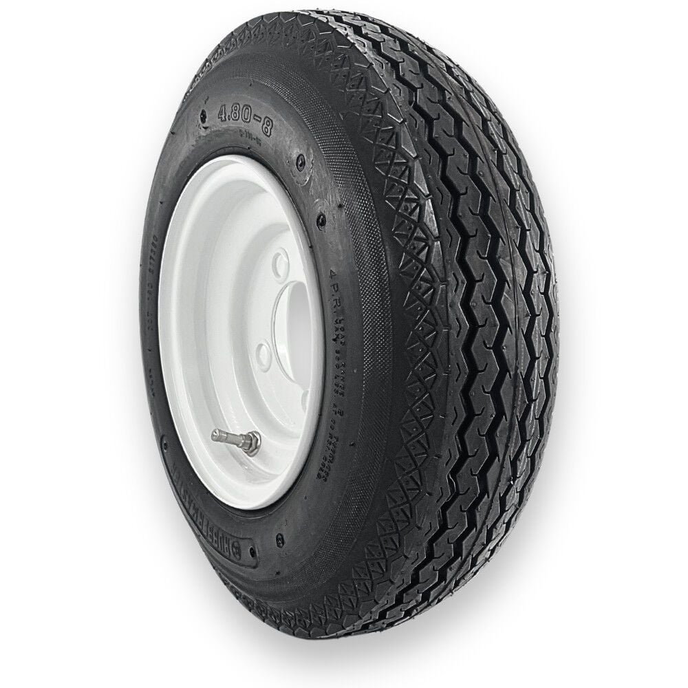 Rubbermaster Tire 4.80-8 4P TL & MTD 8 x 3.75 4 on 4 STAMPED, large image number 2