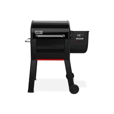 Weber Smoque 22 Inch Wood Fired Pellet Smoker, Black