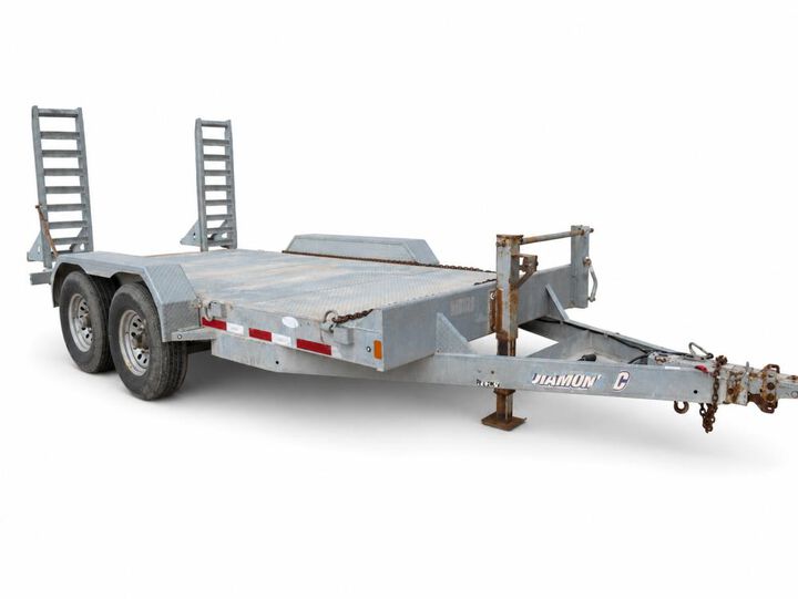Diamond C 14 Ft Galvanized Equipment Trailer Used 2015