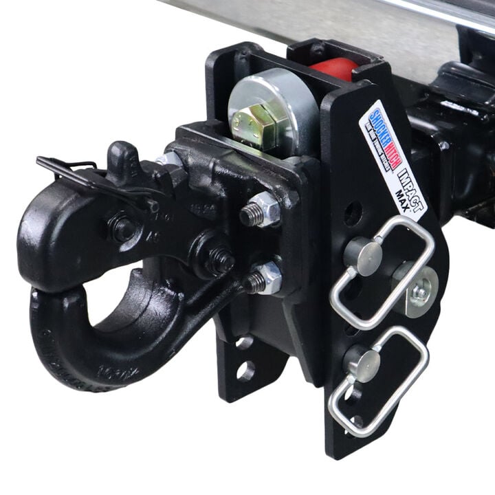 Shocker Hitch 20K Impact Max 2 Inch Cushion Hitch & Pintle Hook Mount - Military Style Hitch