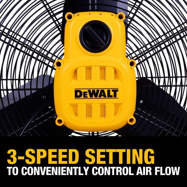 DEWALT 30 Inch 8000 CFM Drum Fan with 12 Ft Cord, large image number 8