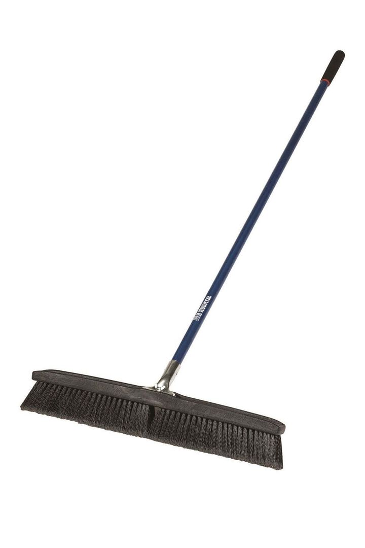 Seymour S400 24in Medium Bristle Jobsite Push Broom - Black, large image number 1