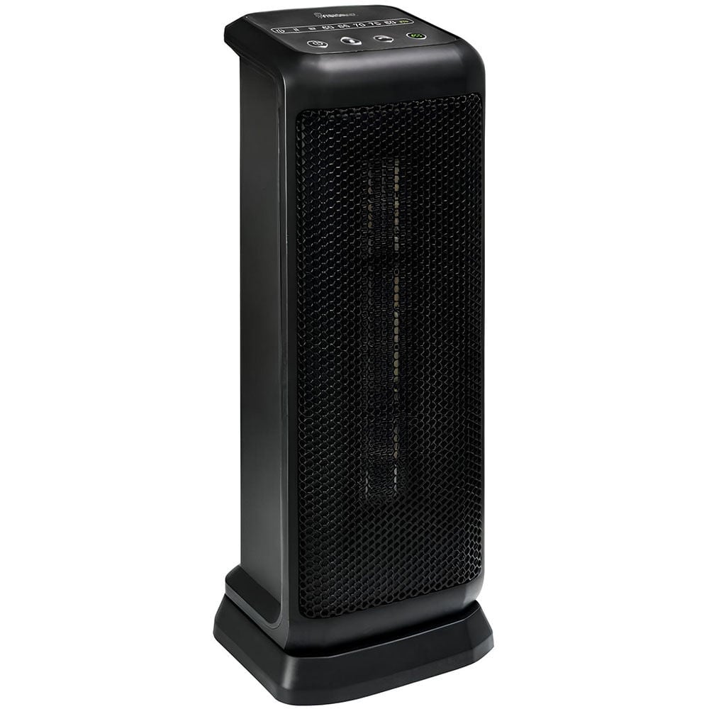 VisionAir 17 In. 750/1500W 5120 Btu 160 Sq-Ft. Ceramic Tower Heater, large image number 1