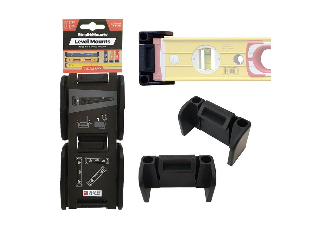 Stealthmounts Level Mounts 2pk Black, large image number 1