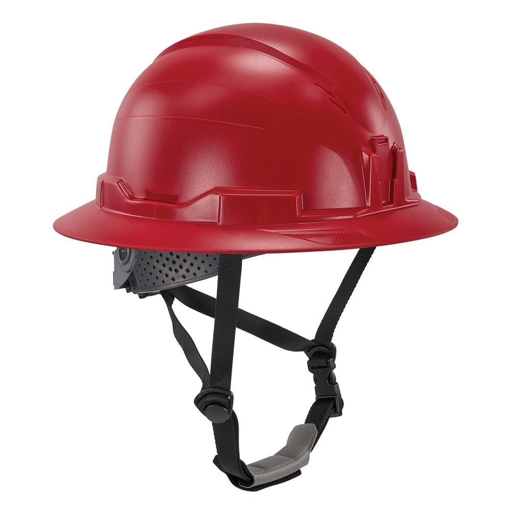 Ergodyne Skullerz 8963 Non-Vented Full Brim Hard Hat, Type 2, Class E, Red – 60544