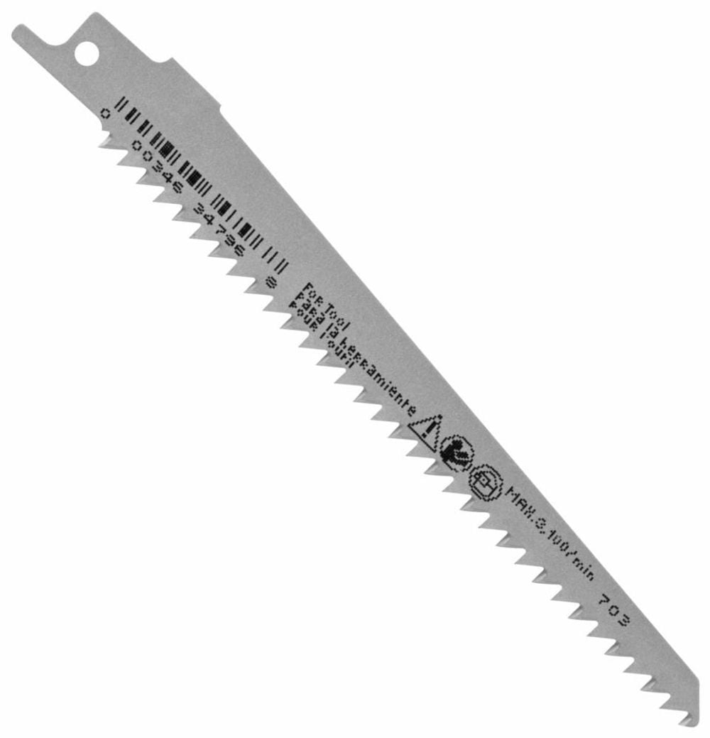 Bosch 6 Inch 6 TPI Wood Reciprocating Saw Blades 5 Piece, large image number 3