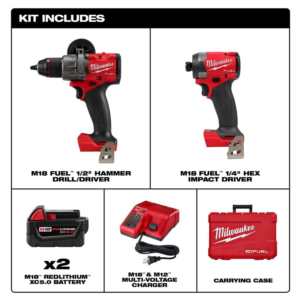 Milwaukee M18 FUEL 2 Tool Combo Kit, large image number 9