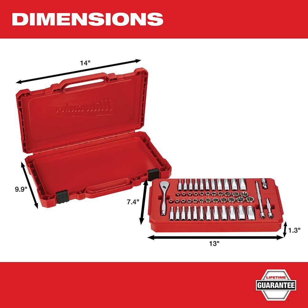 Milwaukee 50pc socket set 2025