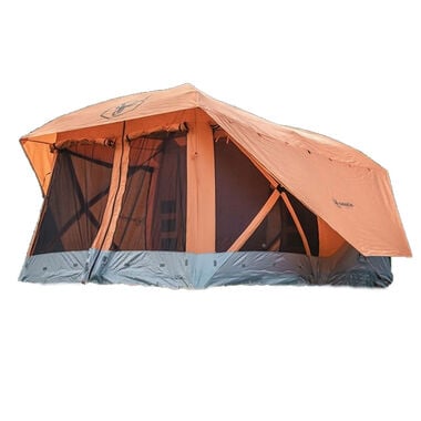 Gazelle T4 Plus 8 Person with Screen Room Camping Tent Sunset Orange