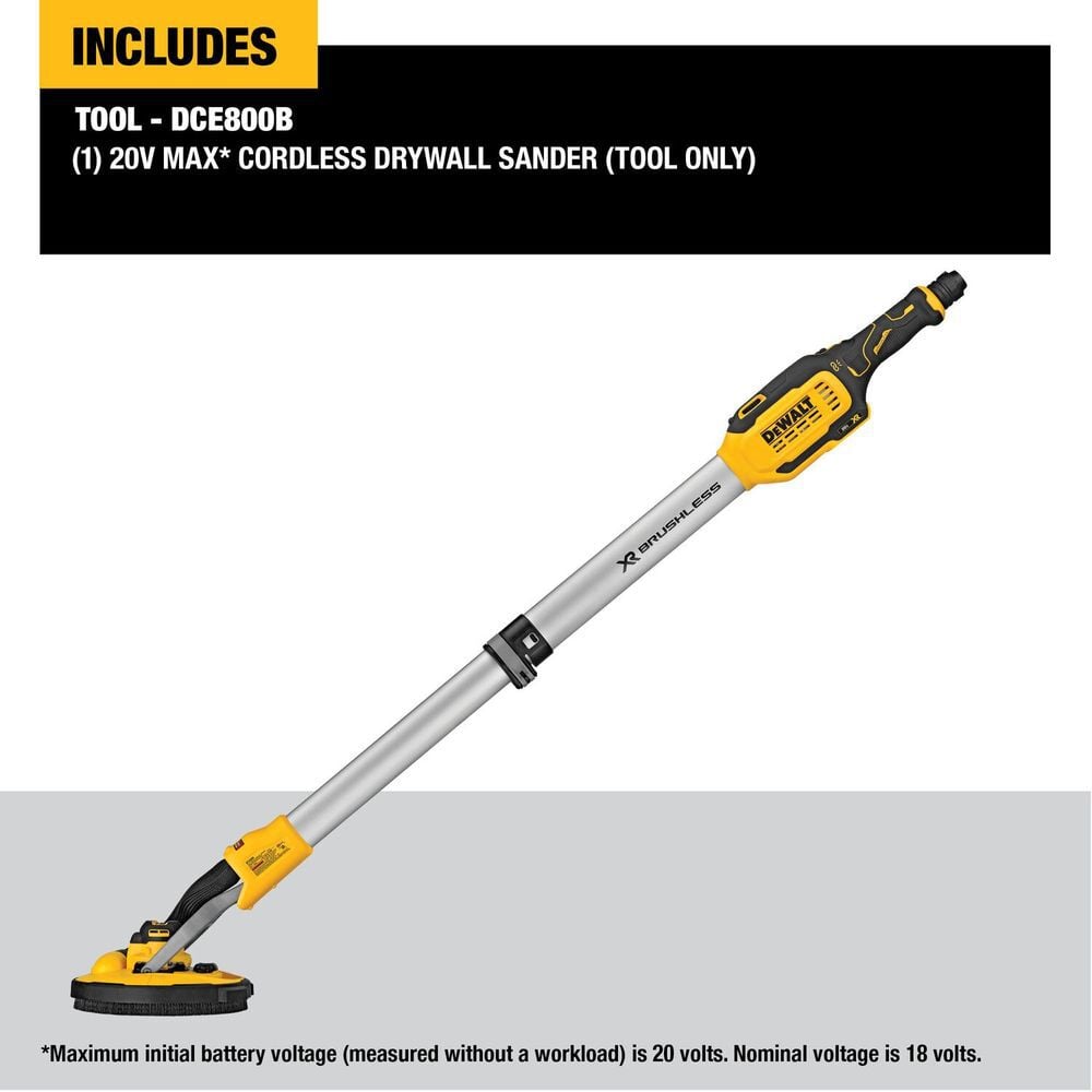DEWALT 20V MAX Cordless Drywall Sander (Bare Tool), large image number 4