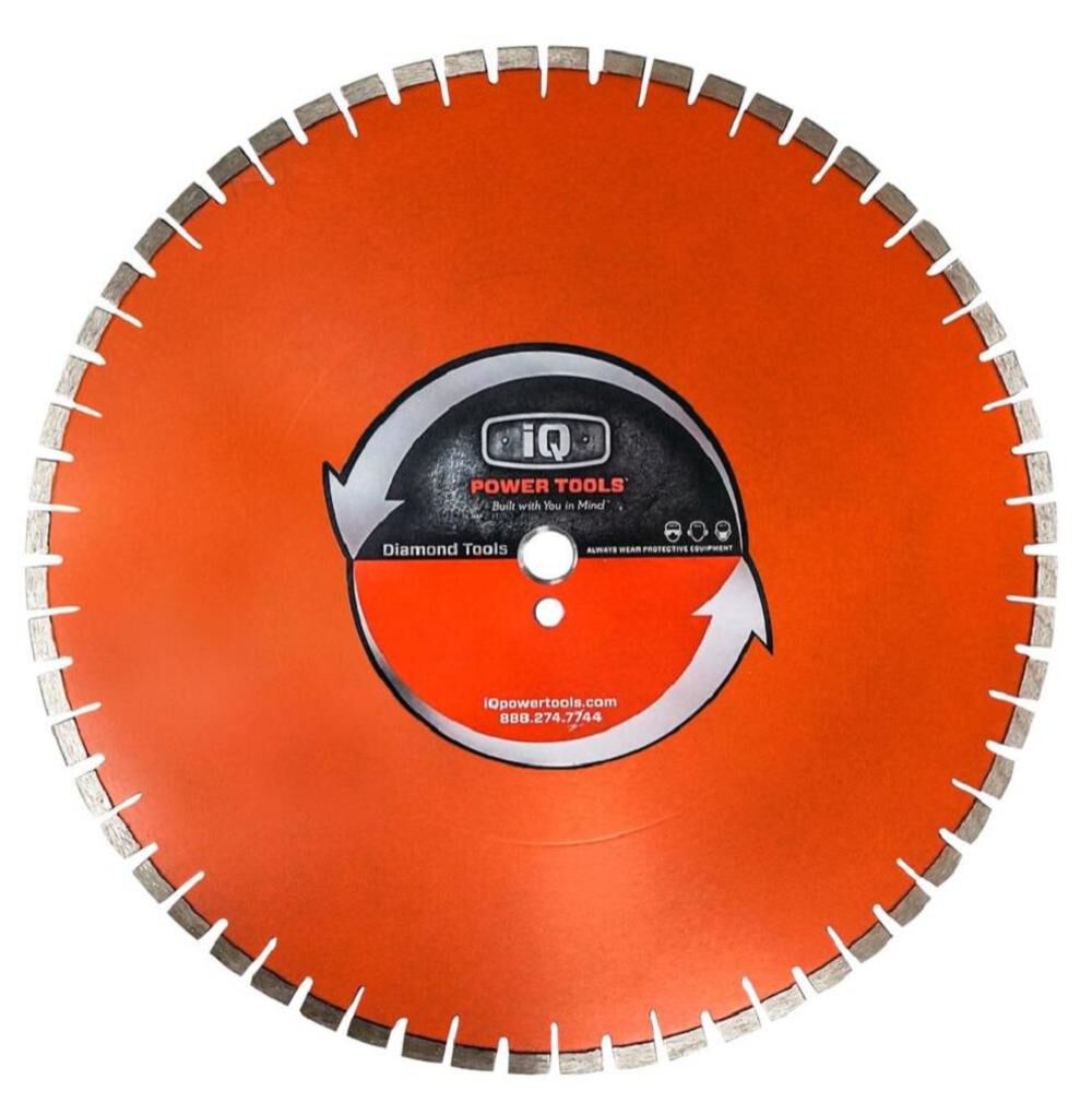 iQ Power Tools 20 Inch Platinum Segmented Rim Diamond Blade for Concrete and Brick – MAS20-125AP