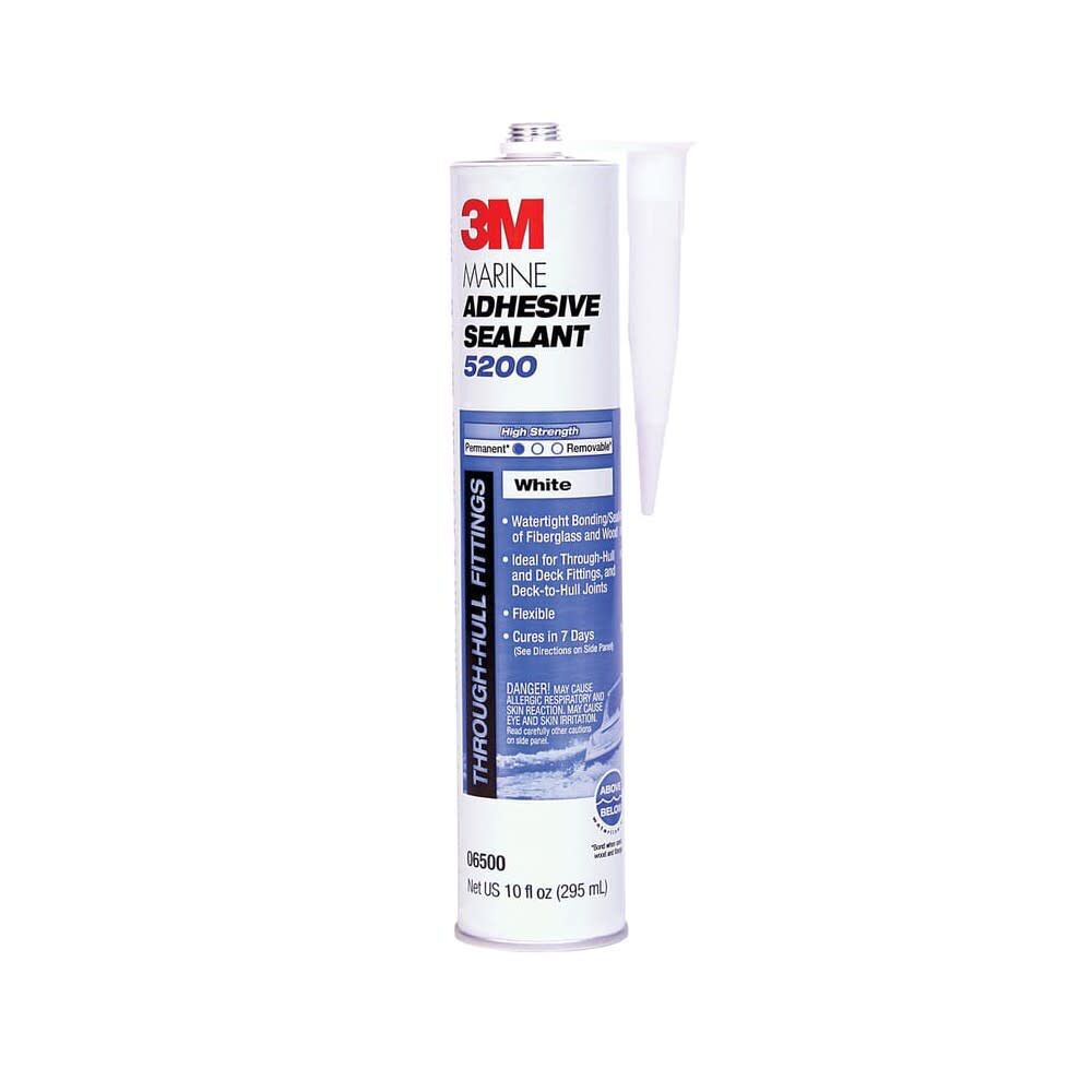 3M 10oz 5200 Series White Marine Adhesive Sealant – 80109E