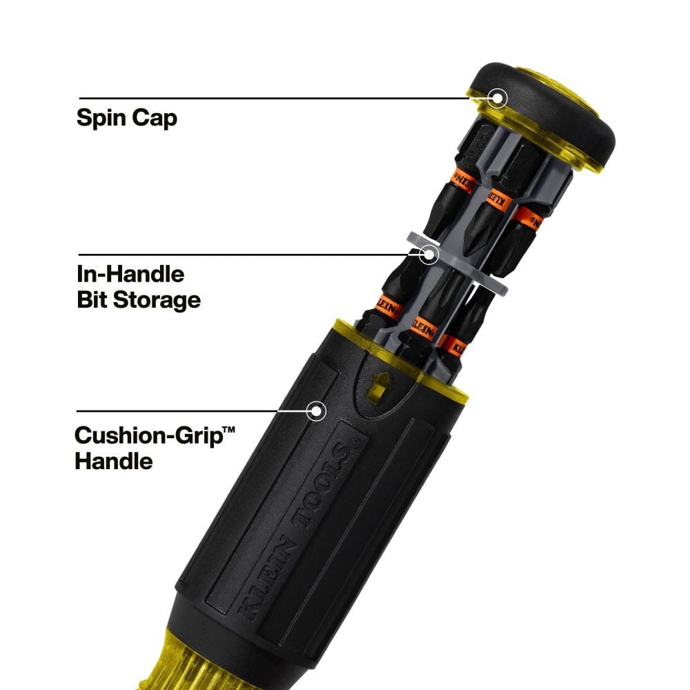 Klein Tools KNECT 16-in-1 Impact Rated Hybrid Screwdriver/Nut Driver, large image number 6