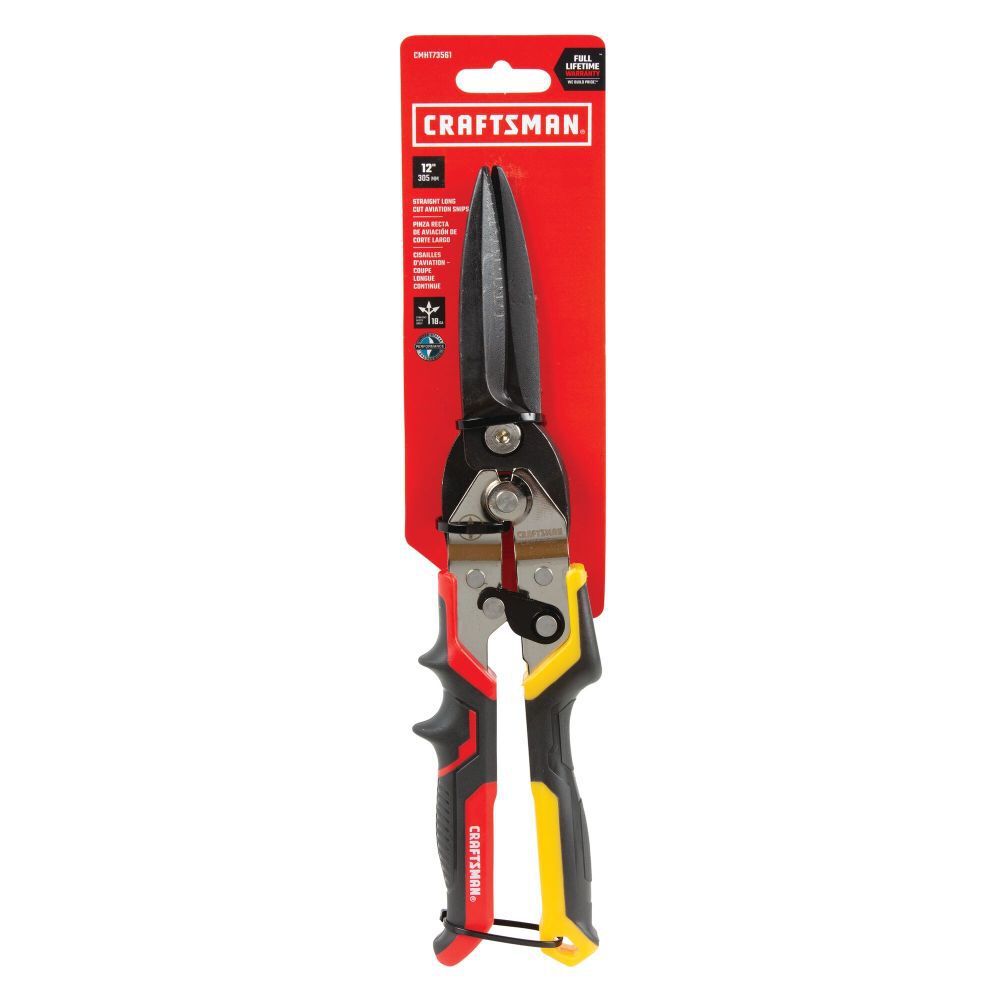 CRAFTSMAN Straight Long Cut Aviation Snips, large image number 2