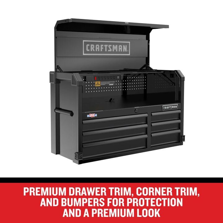 CRAFTSMAN Premium S2000 Series 41 Inch Wide 6-Drawer Tool Chest, Black, large image number 9