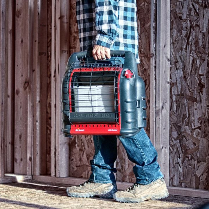Mr Heater 18,000 BTU Big Buddy Portable Propane Heater Two 1 Pound Refillable Fuel Keg Tank & Refillable Propane Tank Kit Bundle, large image number 7