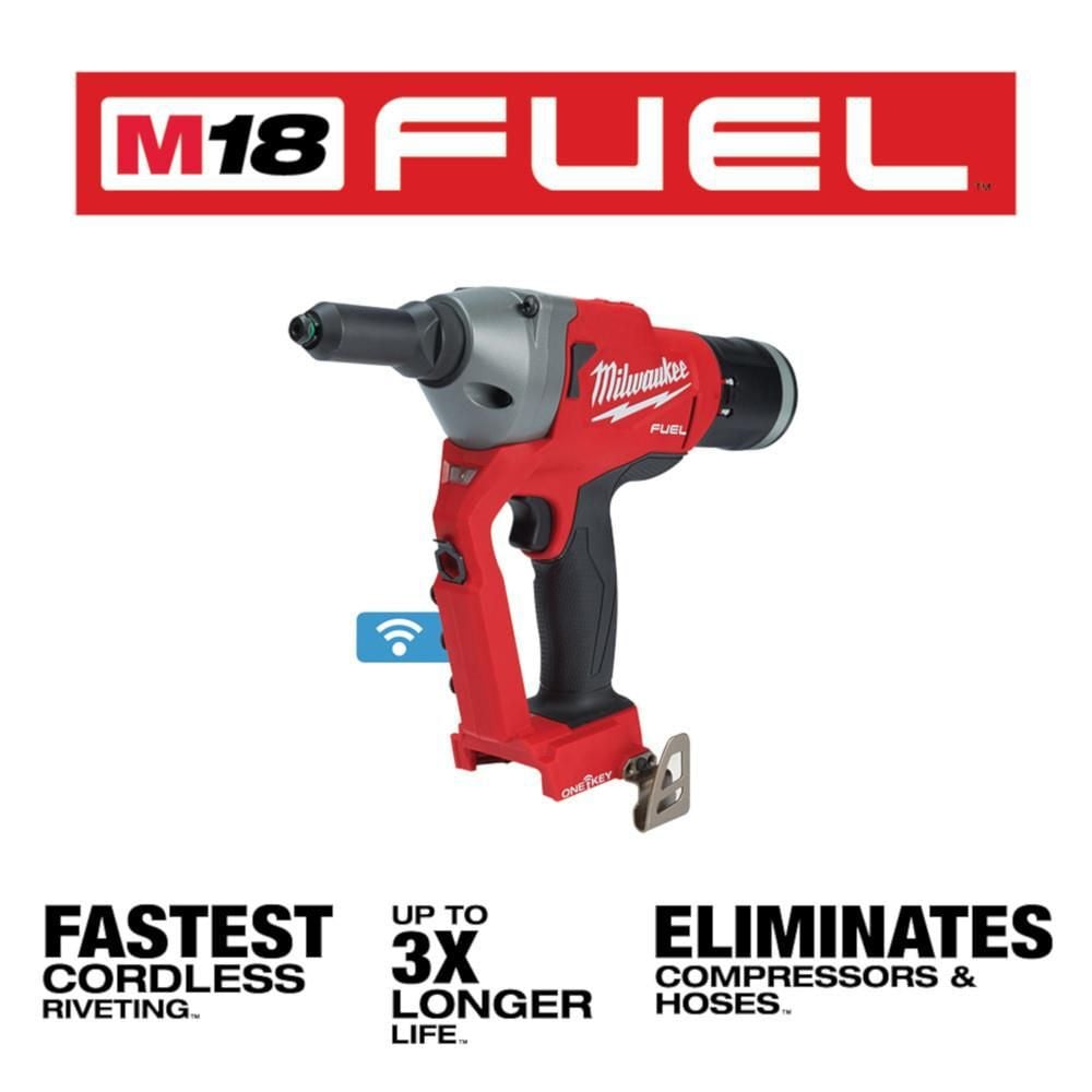 Milwaukee M18 FUEL 1/4inch Blind Rivet Tool with ONE-KEY (Bare Tool), large image number 2