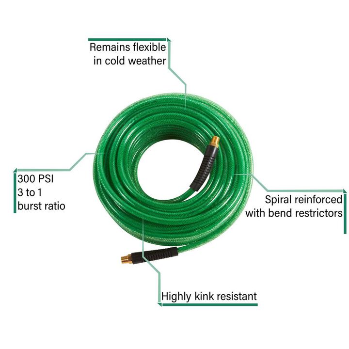 Metabo HPT Promotional Air Hose 1/4in x 100', large image number 1