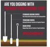 Razorback 48 In. Round Point Closed Back Digging Shovel with Wood Handle, small image number 5