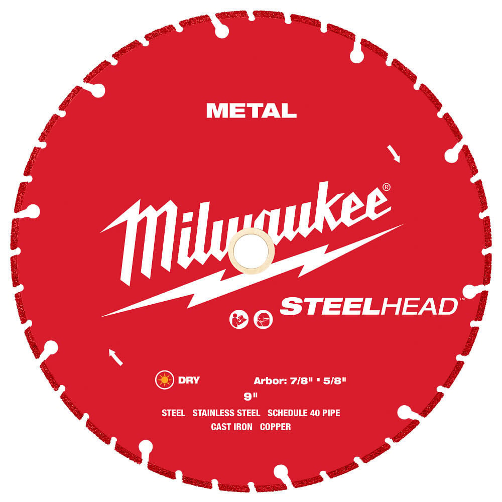 Milwaukee STEELHEAD 9 Inch Segmented Diamond Blade for Metal Cutting, large image number 4
