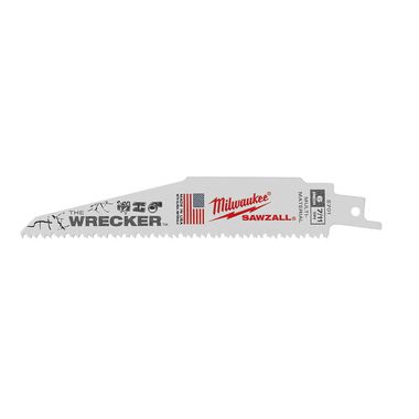 Milwaukee The Wrecker Multi-Material SAWZALL Blade 6 in. 7/11TPI 25PK, large image number 0