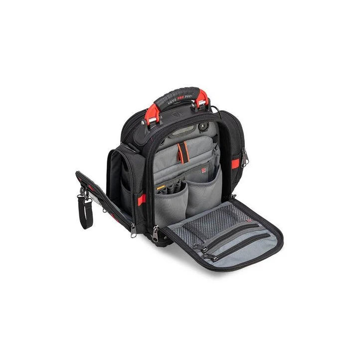 Veto Pro Pac 40 Lbs Zippered Compact Service Tool Bag, Black/Red, large image number 13