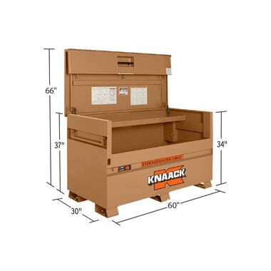 Knaack 30-in W x 60-in L x 34.25-in Steel Jobsite Box, large image number 1