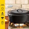 Lodge Cast Iron 9 Qt 12 7/8 Inch Black Cast Iron Camp Dutch Oven, small image number 3