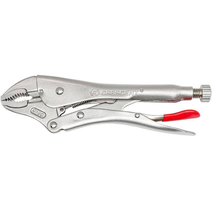 Crescent 10in Curved Jaw Locking Pliers with Wire Cutter