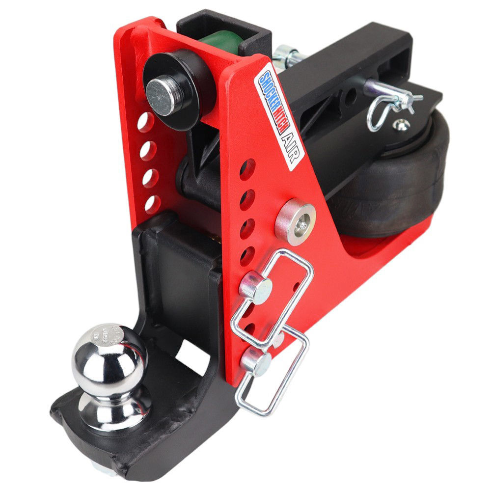 Shocker Hitch 14K 2 Inch Air Receiver Hitch & Drop Ball Mount 2-5/16in Hitch Ball, large image number 1