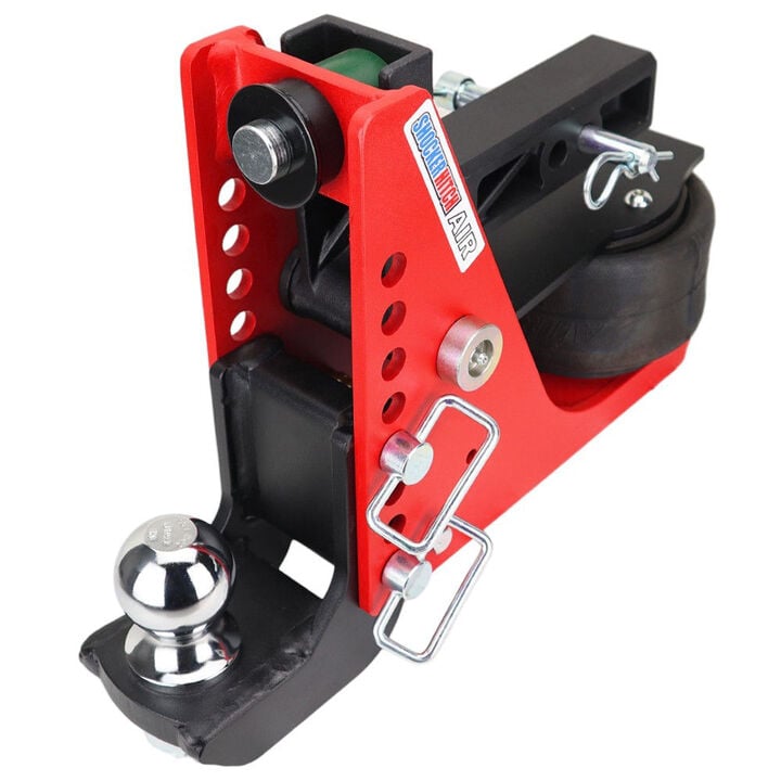 Shocker Hitch 14K 2 Inch Air Receiver Hitch & Drop Ball Mount 2-5/16in Hitch Ball