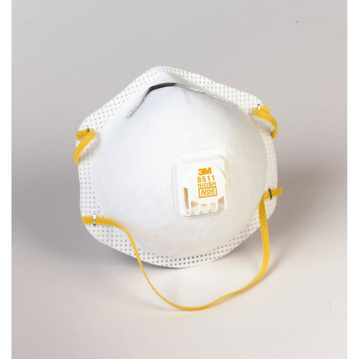 3M Cup Shaped Cool Flow Valve N95 Particulate Respirator - 10 Pack, large image number 4