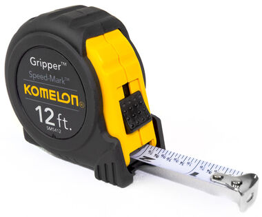 Komelon 12' x 5/8in Speed Mark Blade Gripper Series Tape Measure