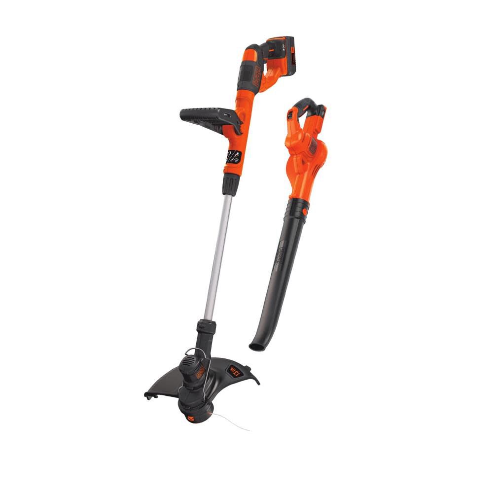 Black and Decker 40V MAX Cordless String Trimmer & Sweeper Combo Kit (LCC340C)