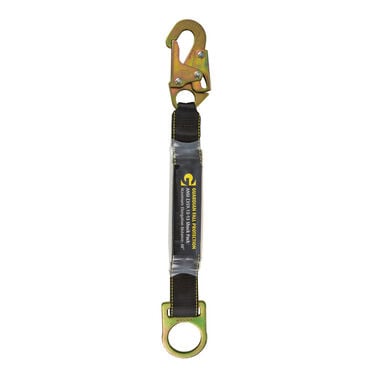 Guardian Fall Protection 130-310 Lbs 18 Inch Shock Absorbing Extension Lanyard with Snap Hook