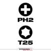 Milwaukee SHOCKWAVE Impact Phillips #2 / Torx T25 Double Ended Bit, small image number 2