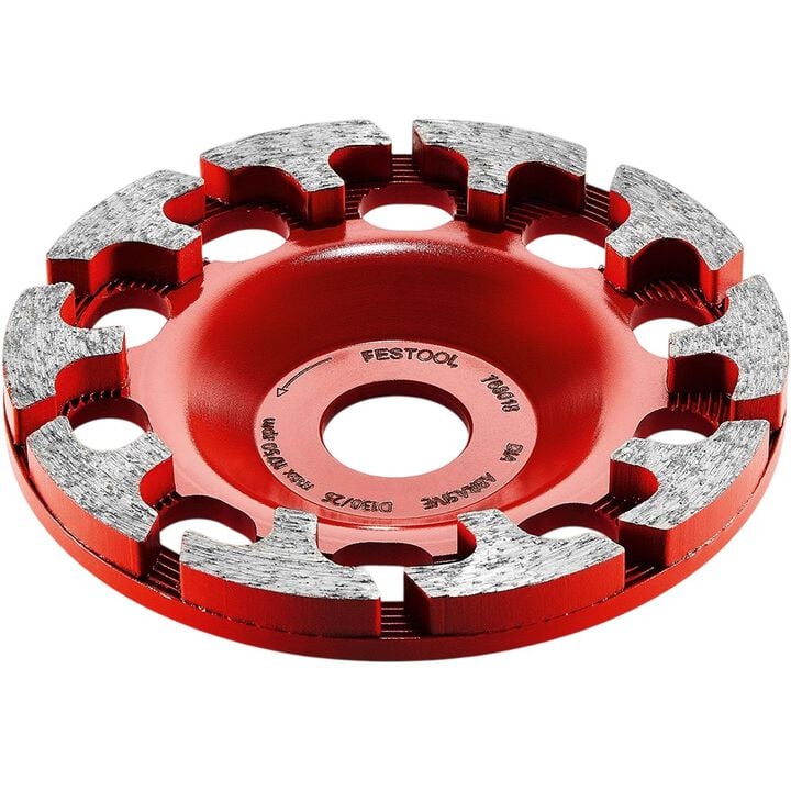 Festool DIA ABRASIVE-D130 130 Milimeter Single Row Segmented Rim Diamond Cup Disc for Concrete and Sand-Based Materials