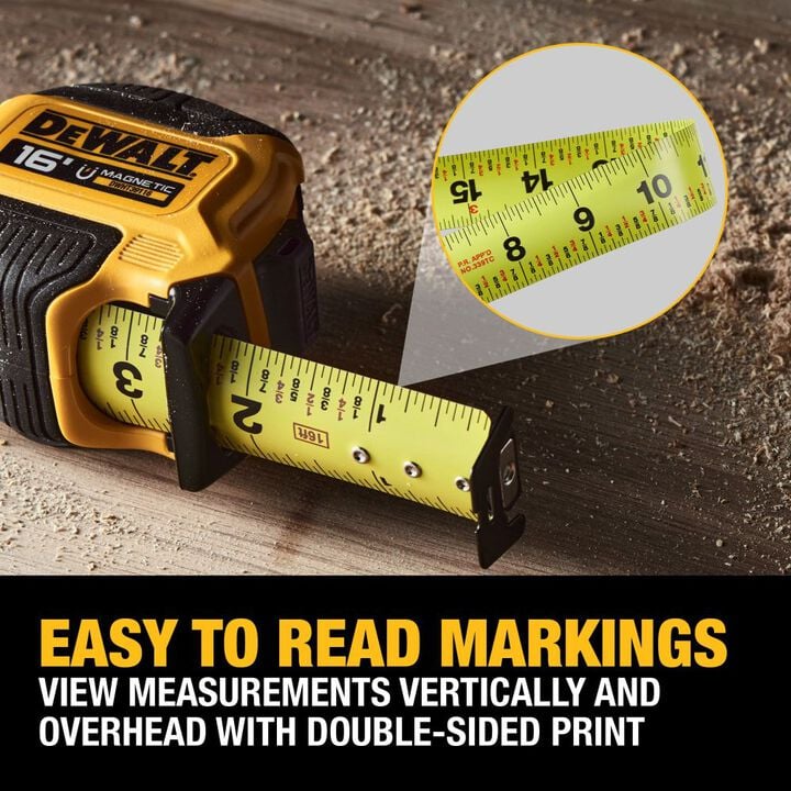 DEWALT 16 Ft. Compact Magnetic Tape Measure, large image number 5