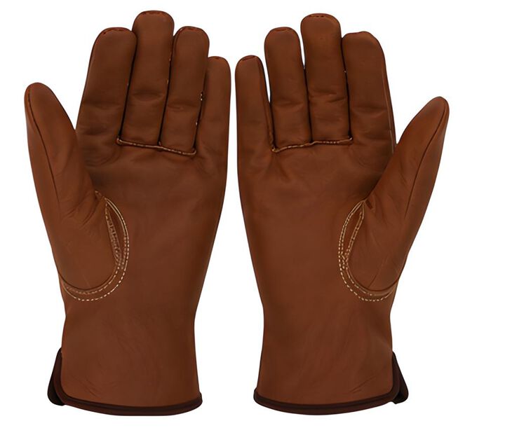 Protective Industrial Products Boss Xtreme Brown Fleece Lined Goatskin Driver Gloves Large, large image number 1