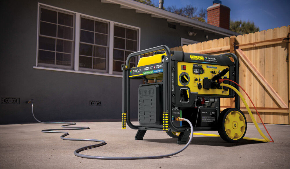 Champion Power Equipment 10,000-Watt Electric Start Tri Fuel 49 State Home Backup Portable Open Frame Inverter Generator with Quiet Technology, large image number 7