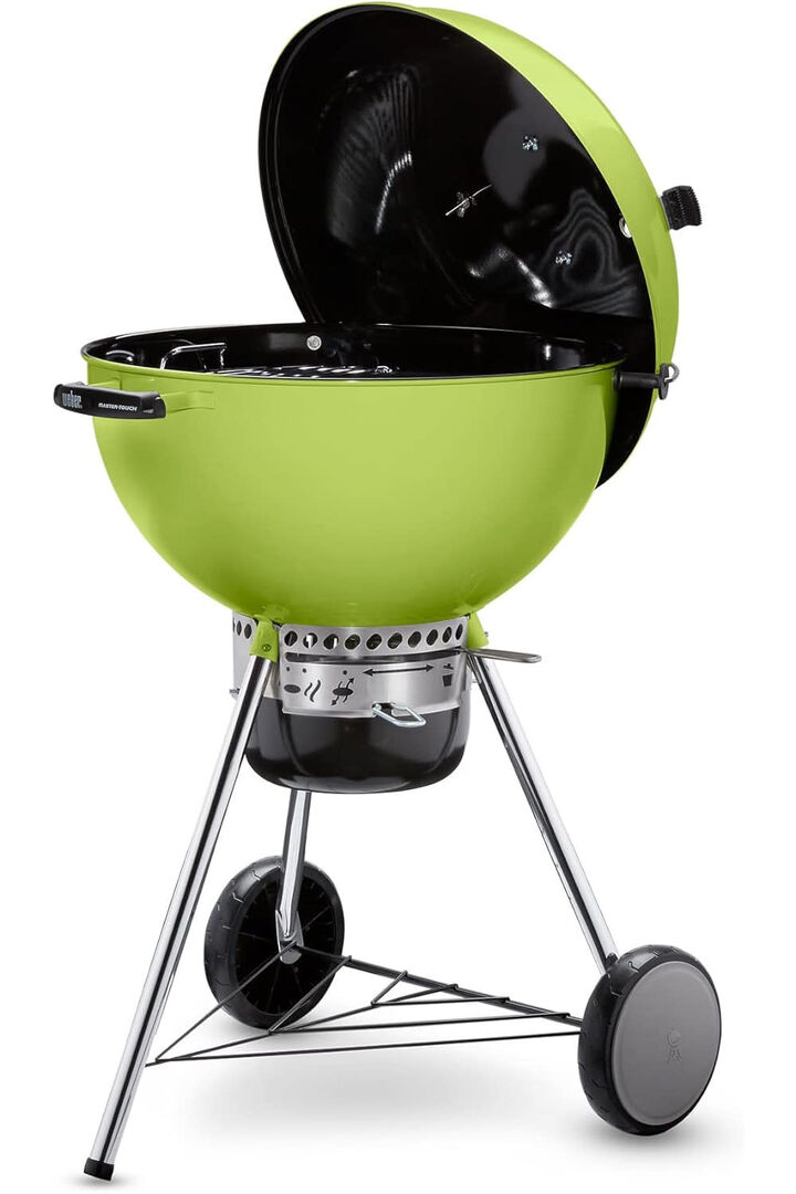 Weber Master-Touch 22 Inch Charcoal Grill with Thermometer, Spring Green, large image number 1