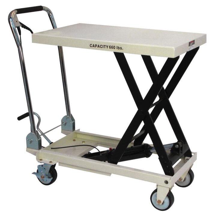 JET Scissor Lift Table Folding Handle 660-Lb Capacity