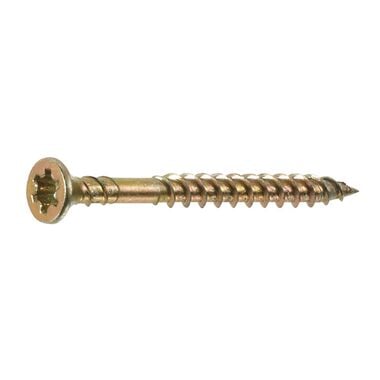 OMG Inc #8 x 1-3/4 In. Yellow Zinc Fast Thread PAMDrive Screw - 1000/Box